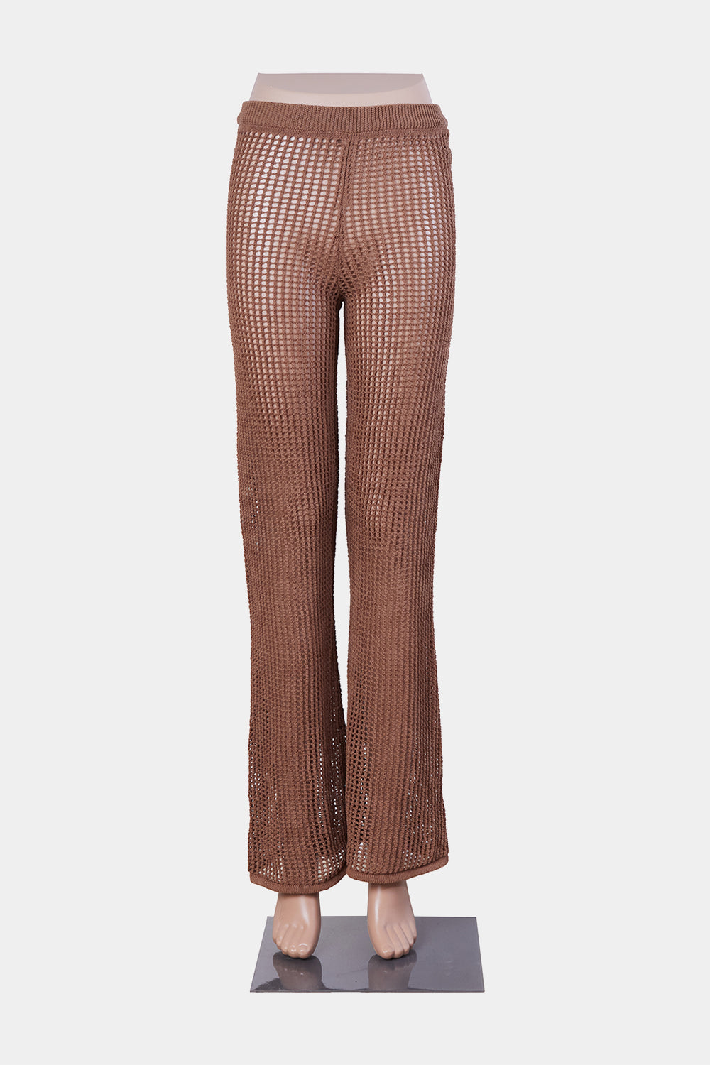 Sir The Label Brown Crochet Flare Pants