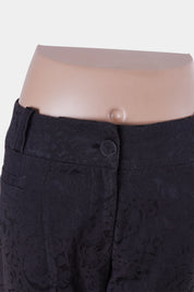 REVIEW Black Baroque Fabric Mid Rise Trousers