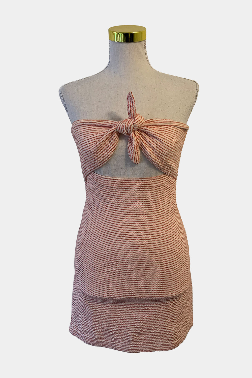 Bec + Bridge Orange And Cream Dress