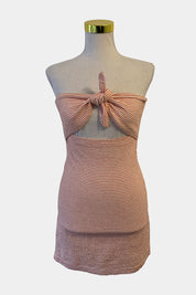 Bec + Bridge Orange And Cream Dress