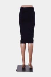KOOKAI Black Stretch Pencil Skirt
