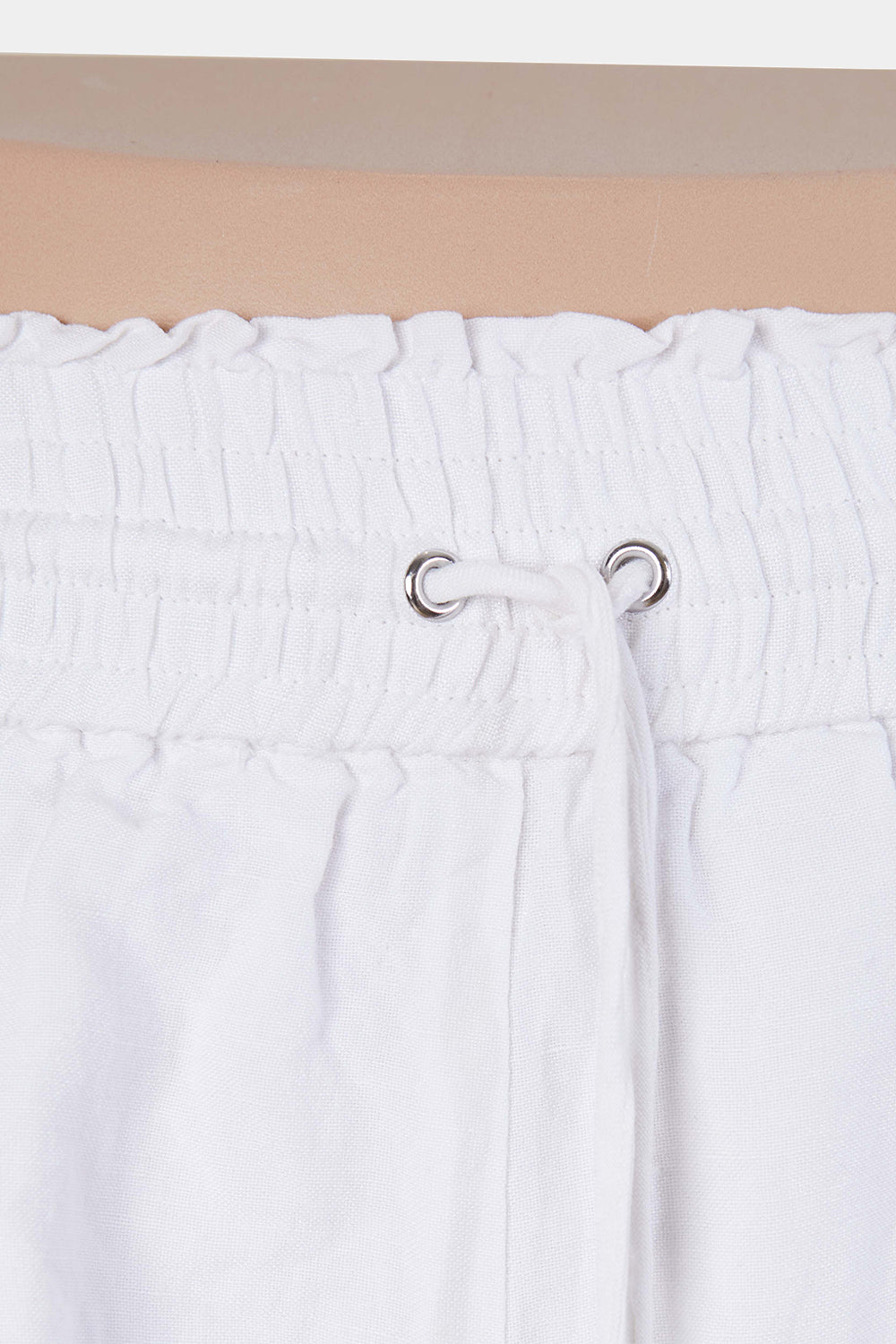 Forever New White Drawstring Shorts