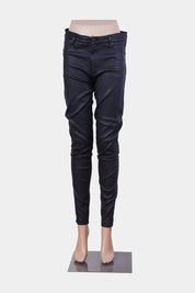 ZAHLIAH Black Leather Pants