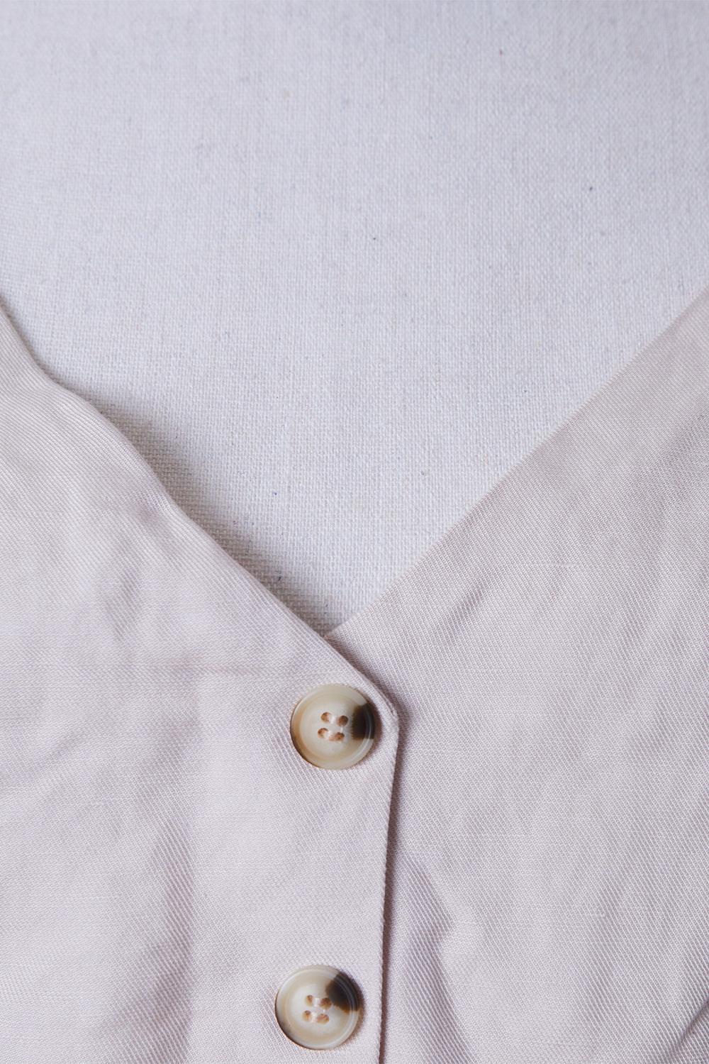 KOOKAI Dusty Pink Crop Button Down Top
