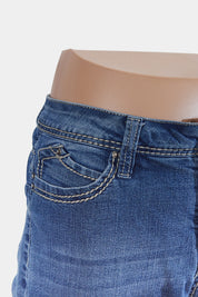 ROYALTY Blue Low Rise Stitch Detail Jeans