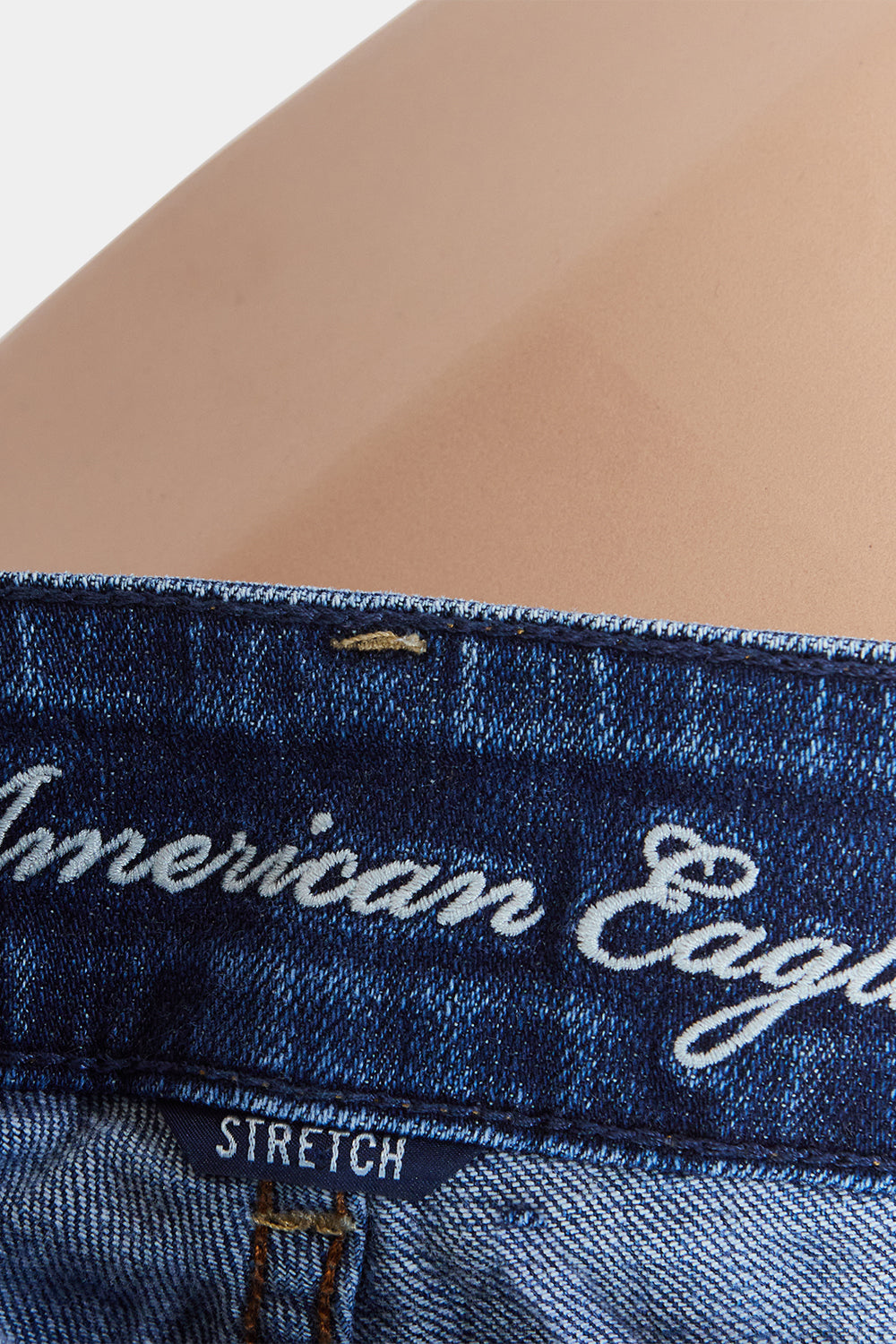 American Eagle Blue Double Button Low Rise Jeans