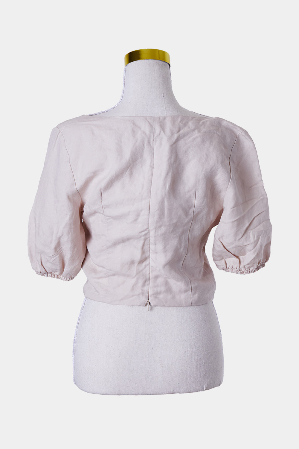 KOOKAI Dusty Pink Crop Button Down Top