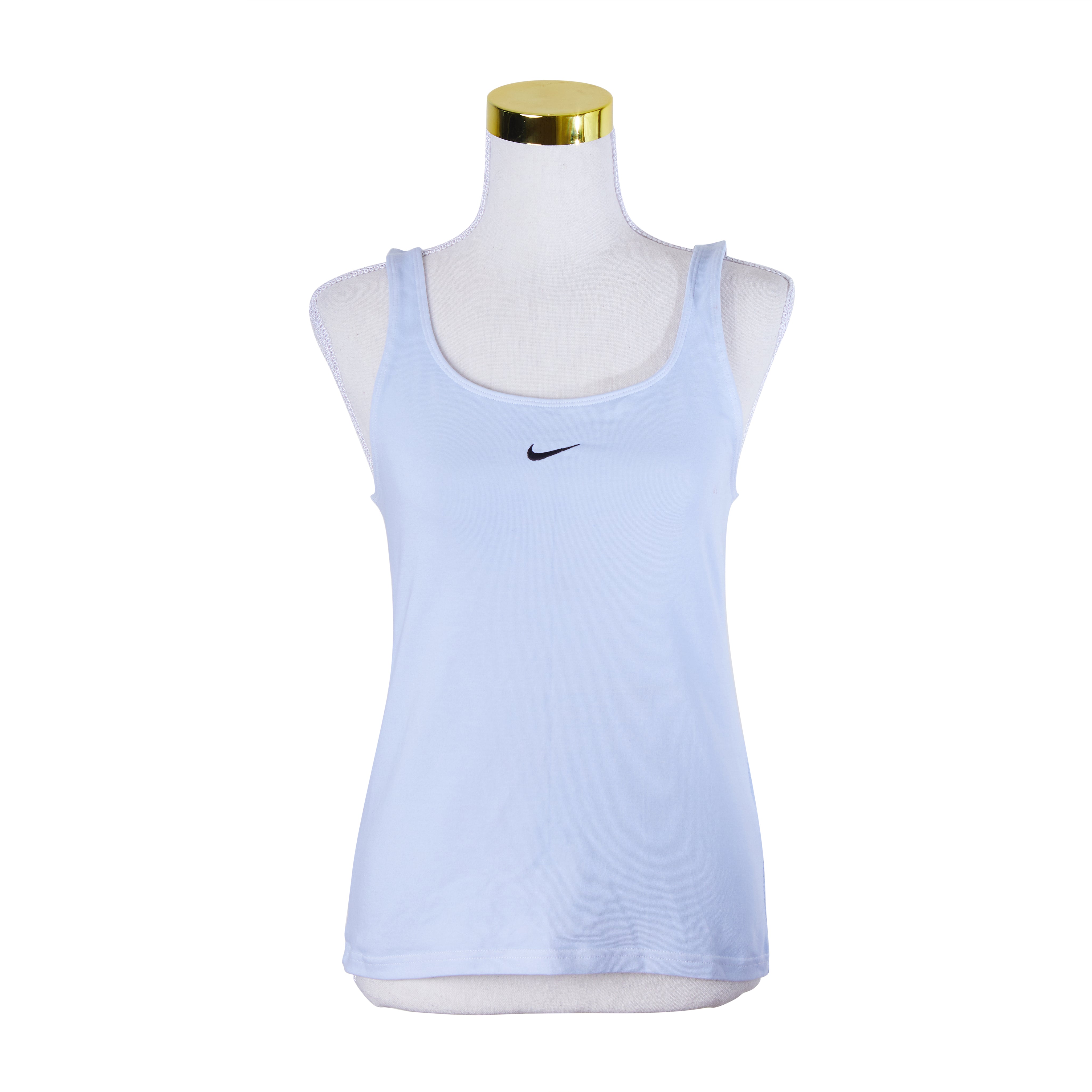 NIKE Light Blue Embroidered Singlet