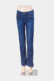 Assorted Brands Blue Low Rise Pocket Detail Jeans