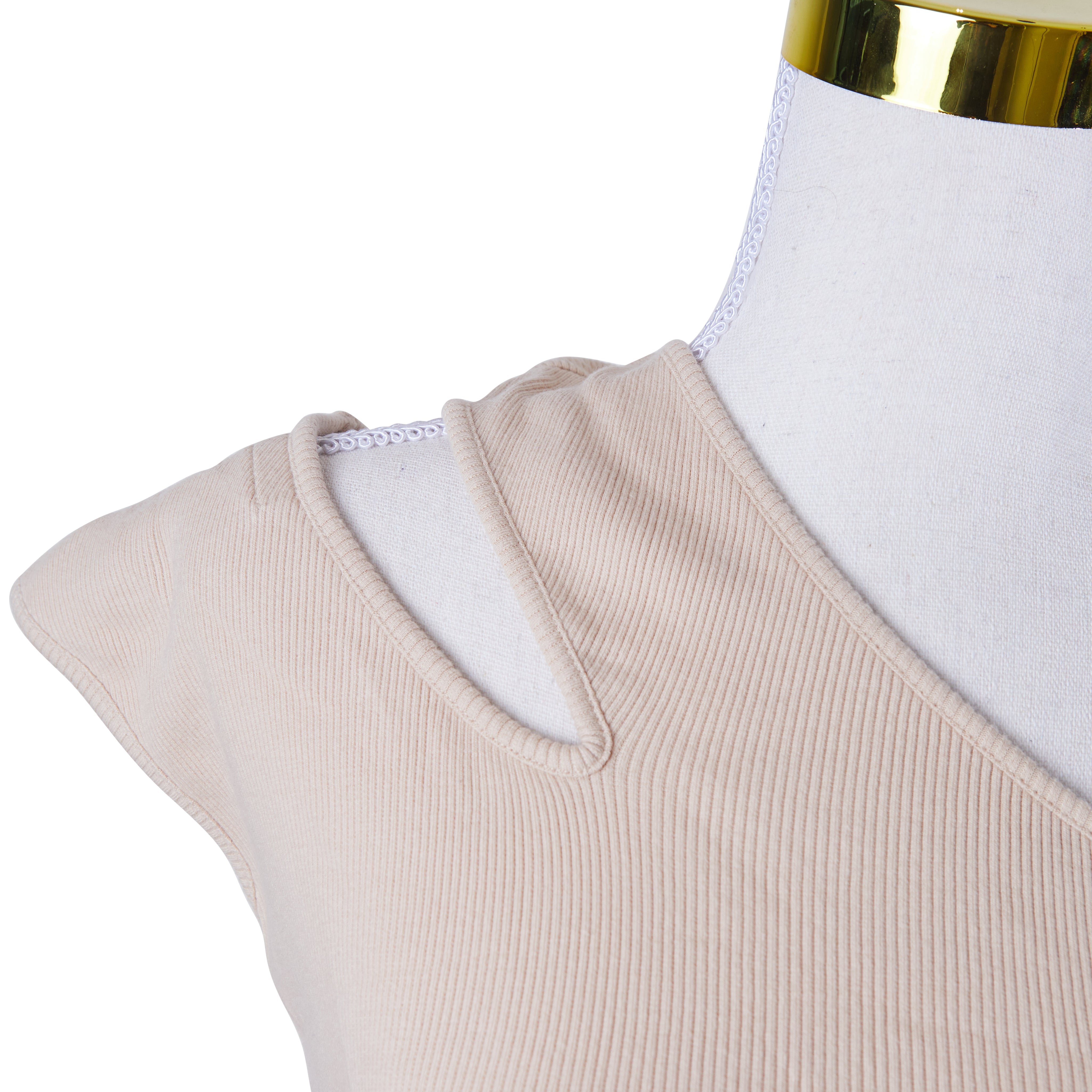 WITCHERY Beige Double Strap Singlet Top