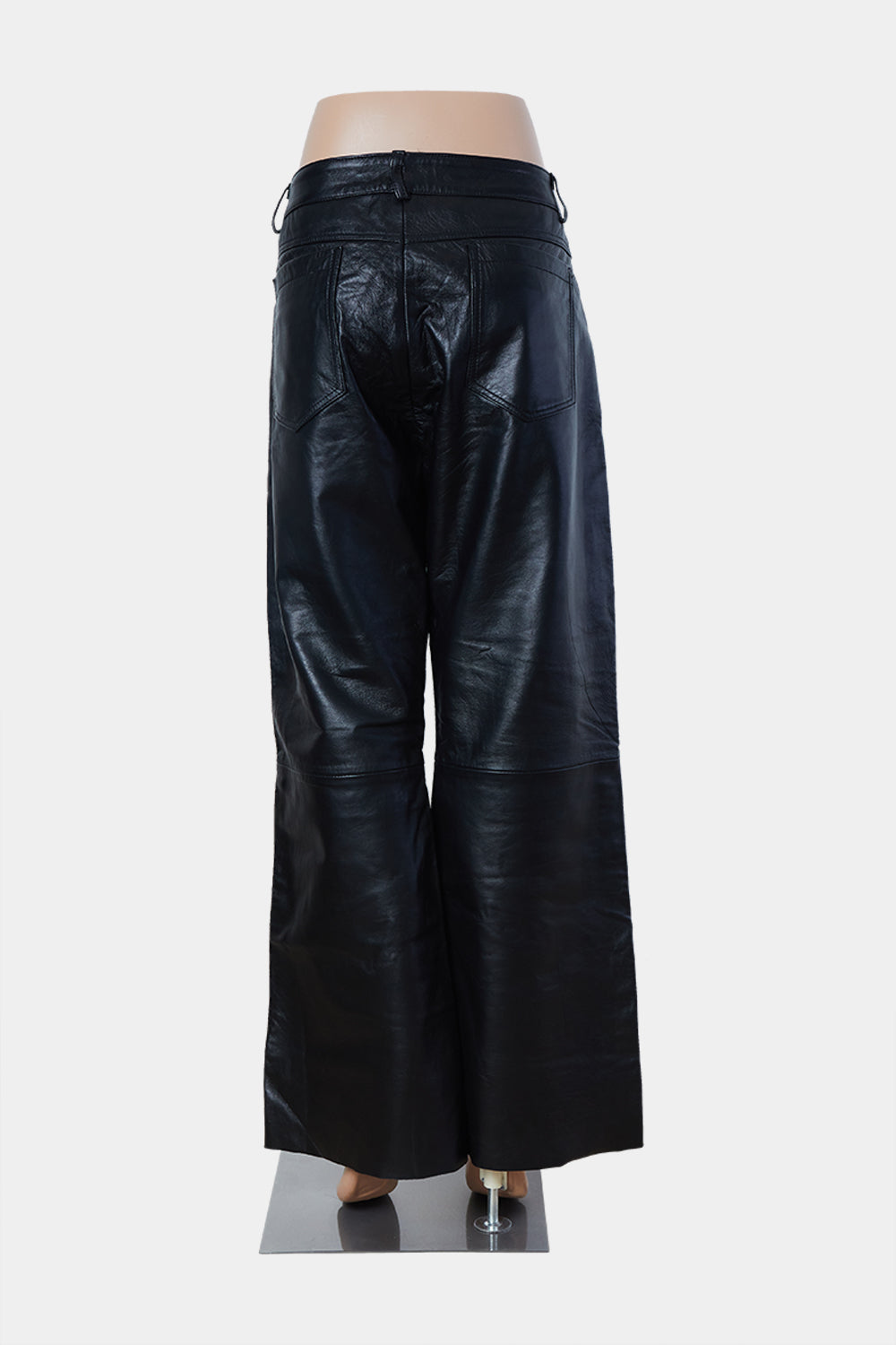 BOLONGARA Black Leather Trousers