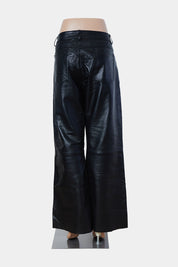 BOLONGARA Black Leather Trousers