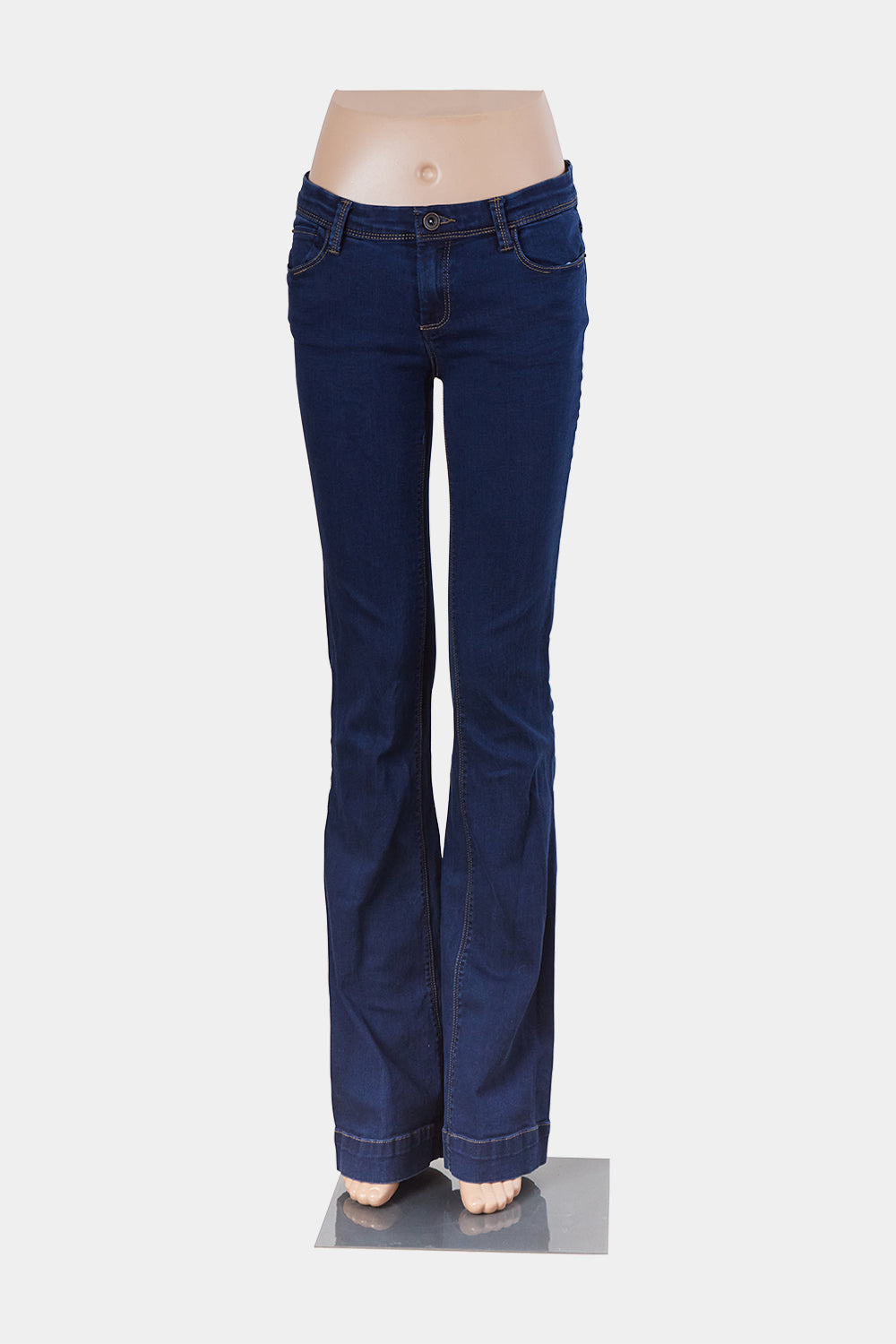 Denim Life Blue Low Rise Bootcut Jeans