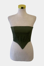 LIONESS Green Corset