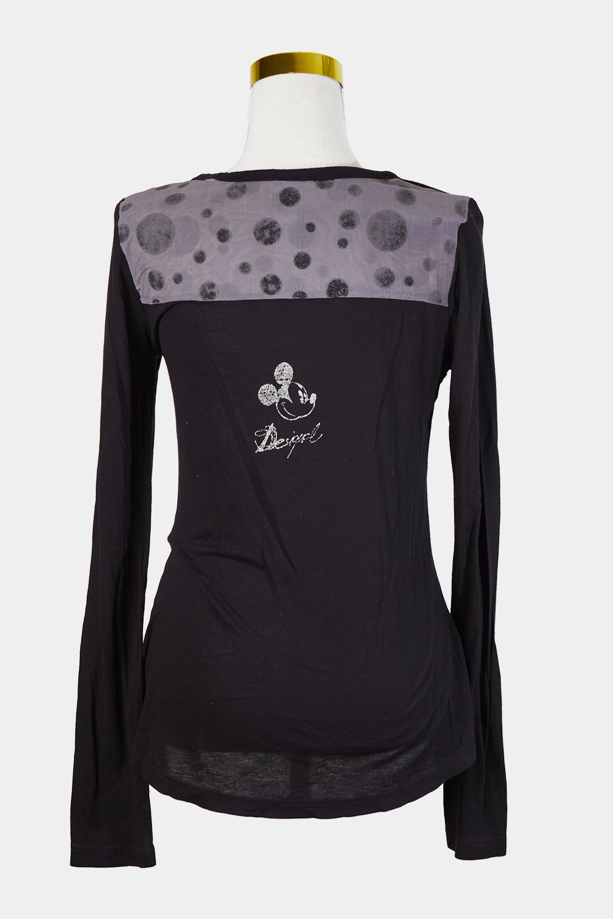 Desigual And Disney Black and Mauve Long Sleeve Top