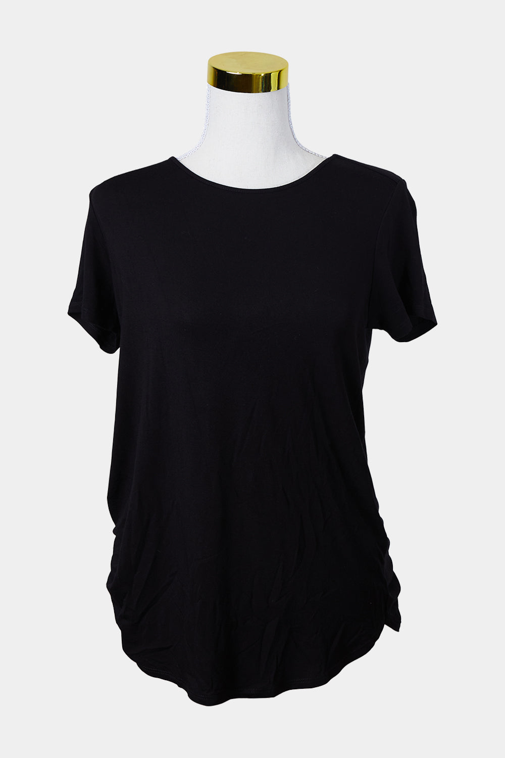 WITCHERY Black Long Stretch Short Sleeve Top