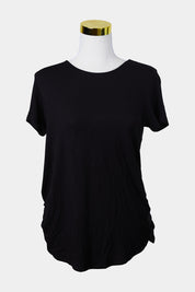 WITCHERY Black Long Stretch Short Sleeve Top