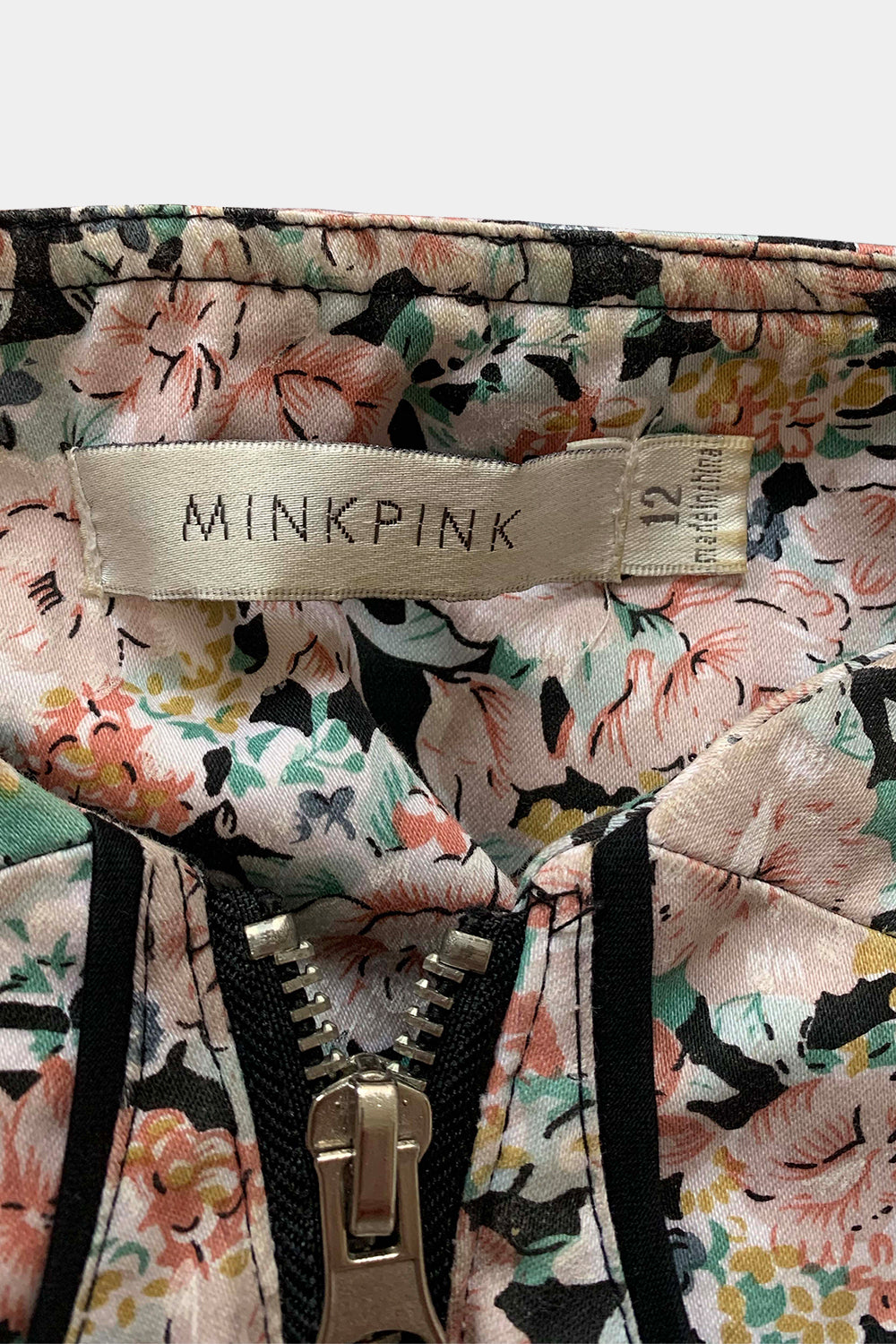 Mink Pink  Black Floral Dress