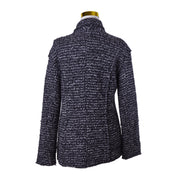 Pas De Calais Grey and Black Double Breasted Coat