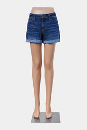 A New Approach Blue Distressed Look Denim Shorts