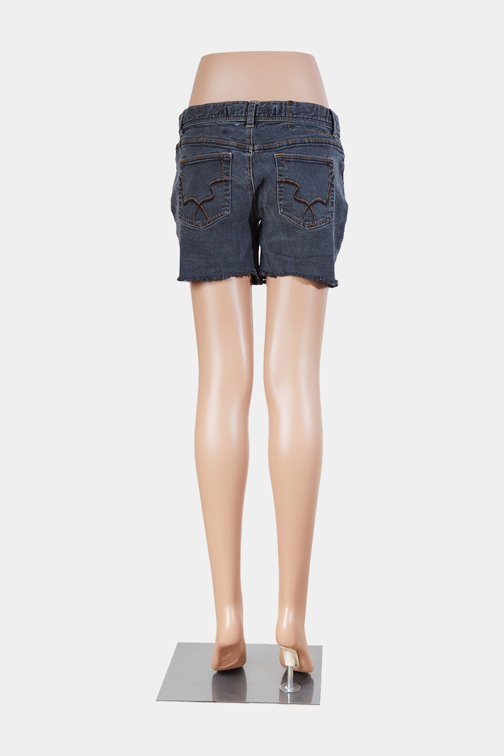 EXPRESS Black Lace Up Black Denim Shorts