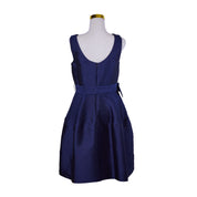 P.A.R.O.S.H Navy Bow Belt Party Dress