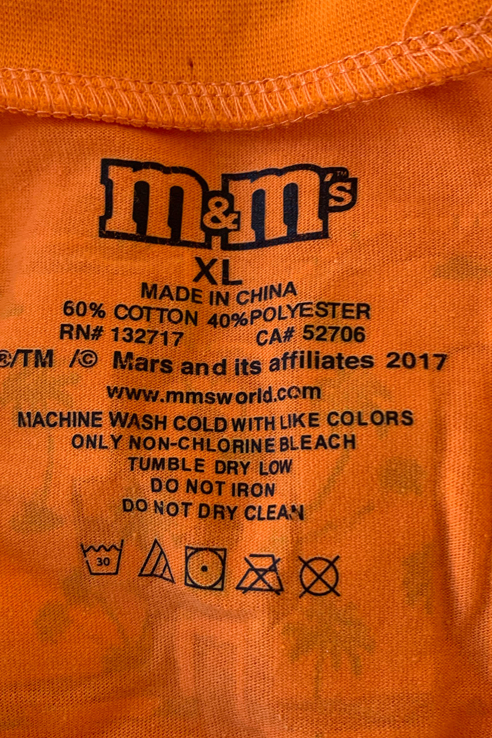M&MS Orange Tshirt