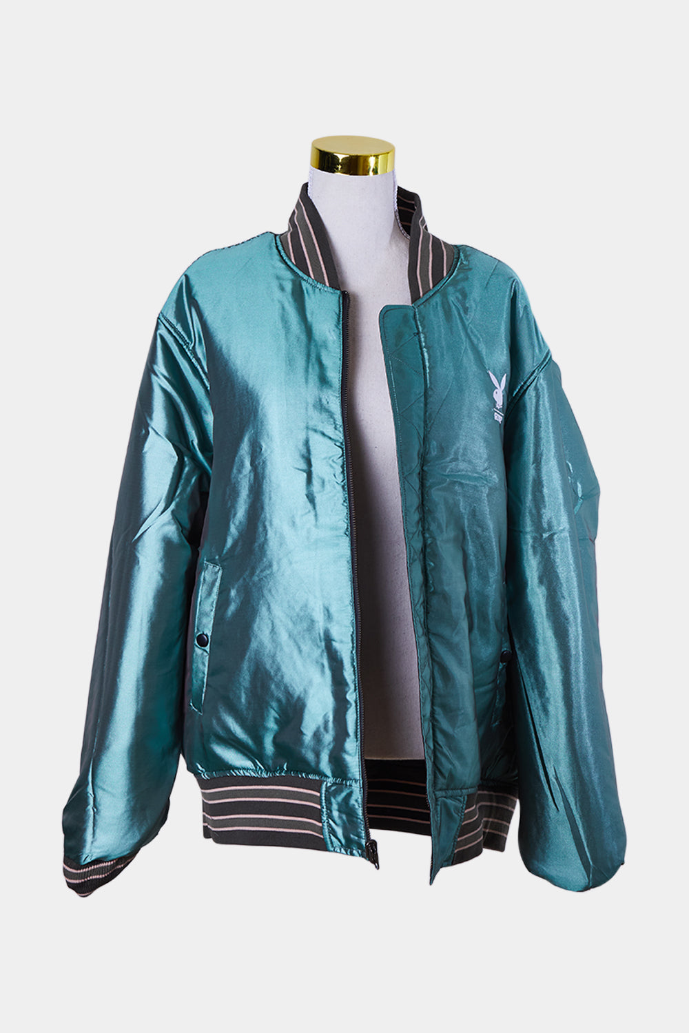 Playboy By Huf Black Reversable Bomber Jacket