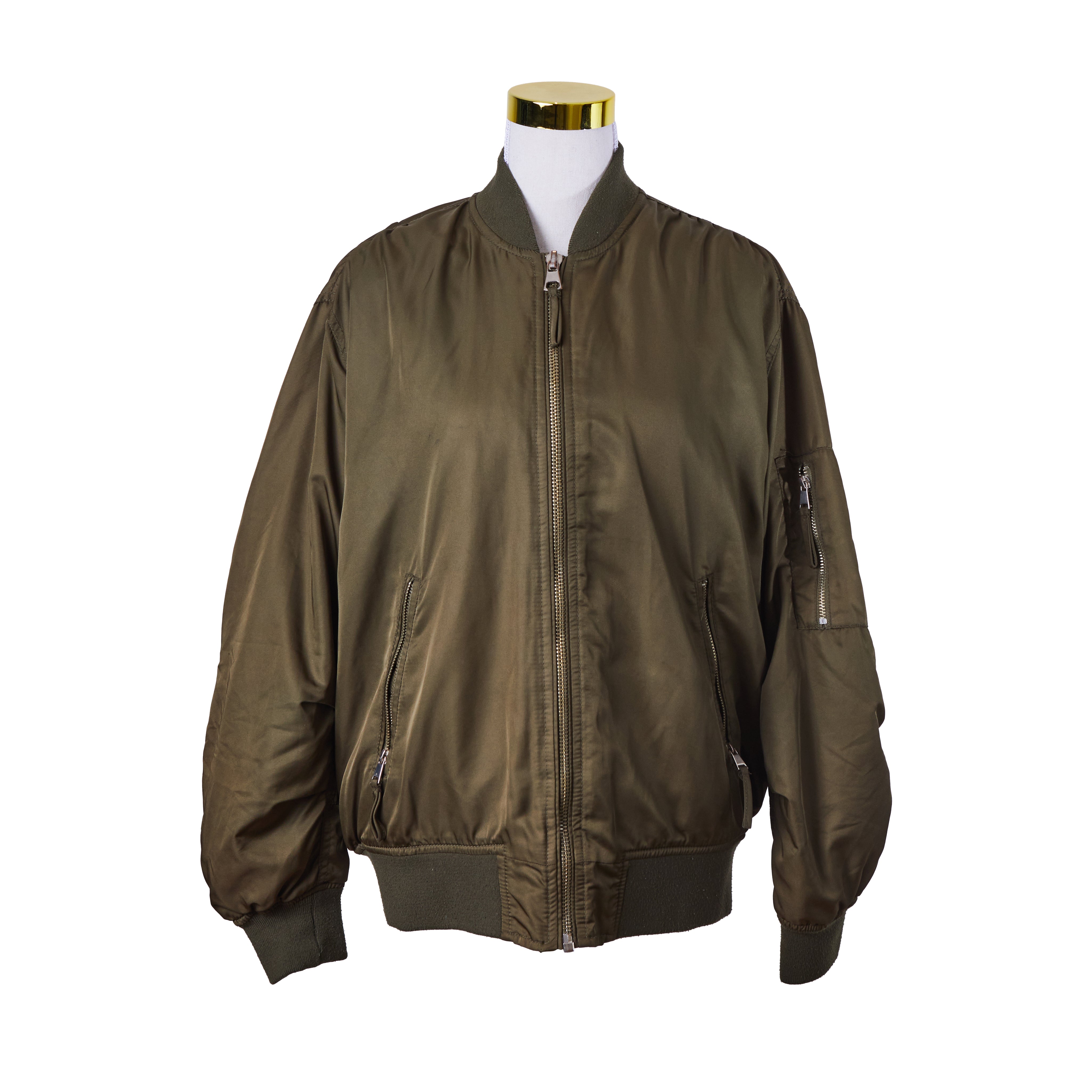 TOPSHOP Khaki Bomber Jacket