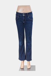 Cache Cache Blue Double Button Low Rise Jeans