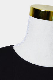 WITCHERY Black Long Stretch Short Sleeve Top