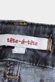 Tete A Tete Black Low Rise Bootcut Jeans