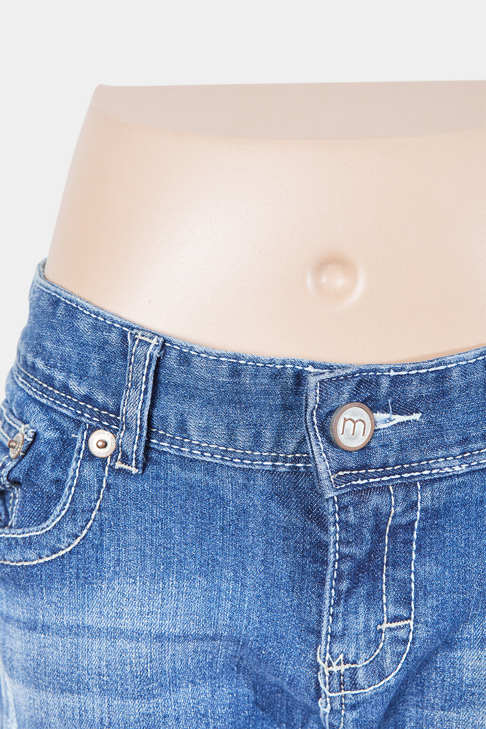 MAURICES Blue Low Rise Distressed Jeans