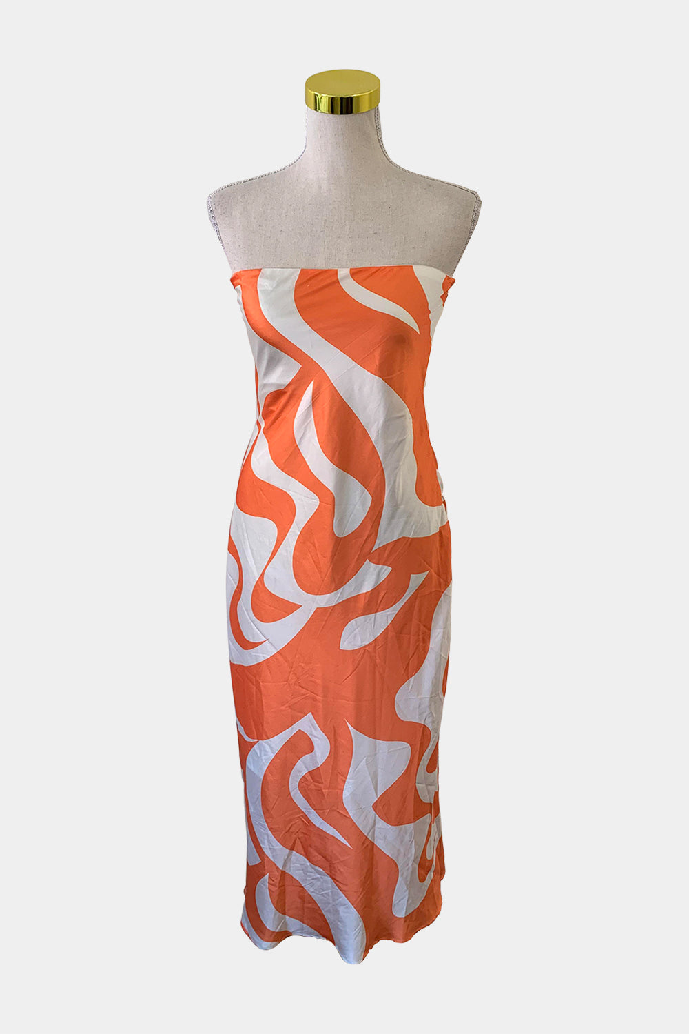 SNDYS Orange Cream Dress