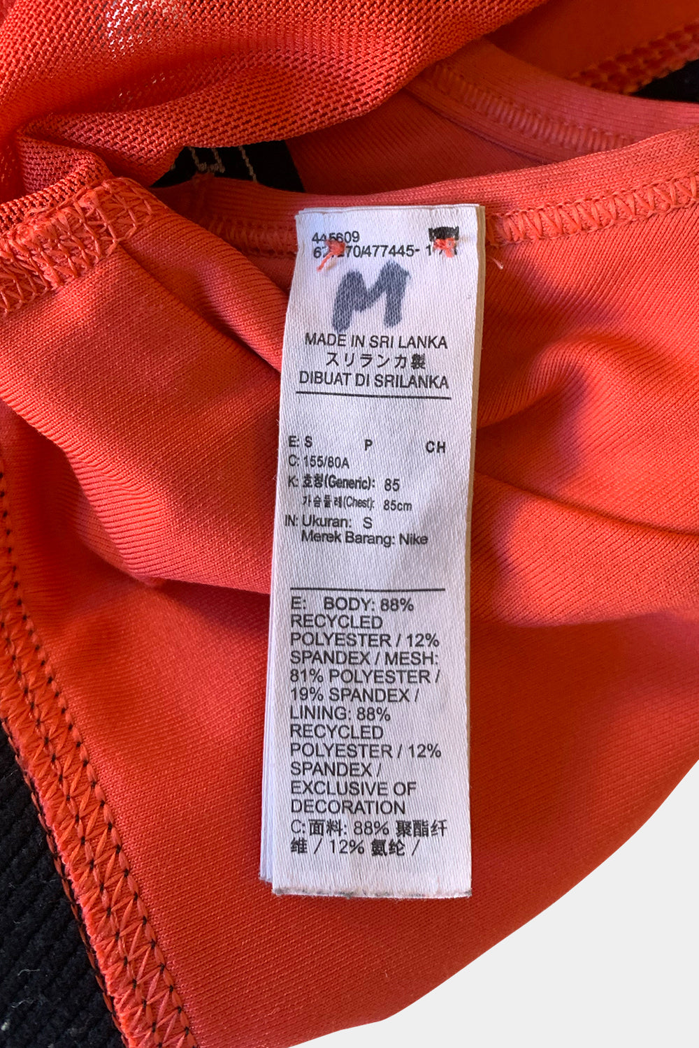 NIKE Coral Sports Bra