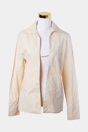 LIONESS Pastel Orange Gold Link Detail Shirt