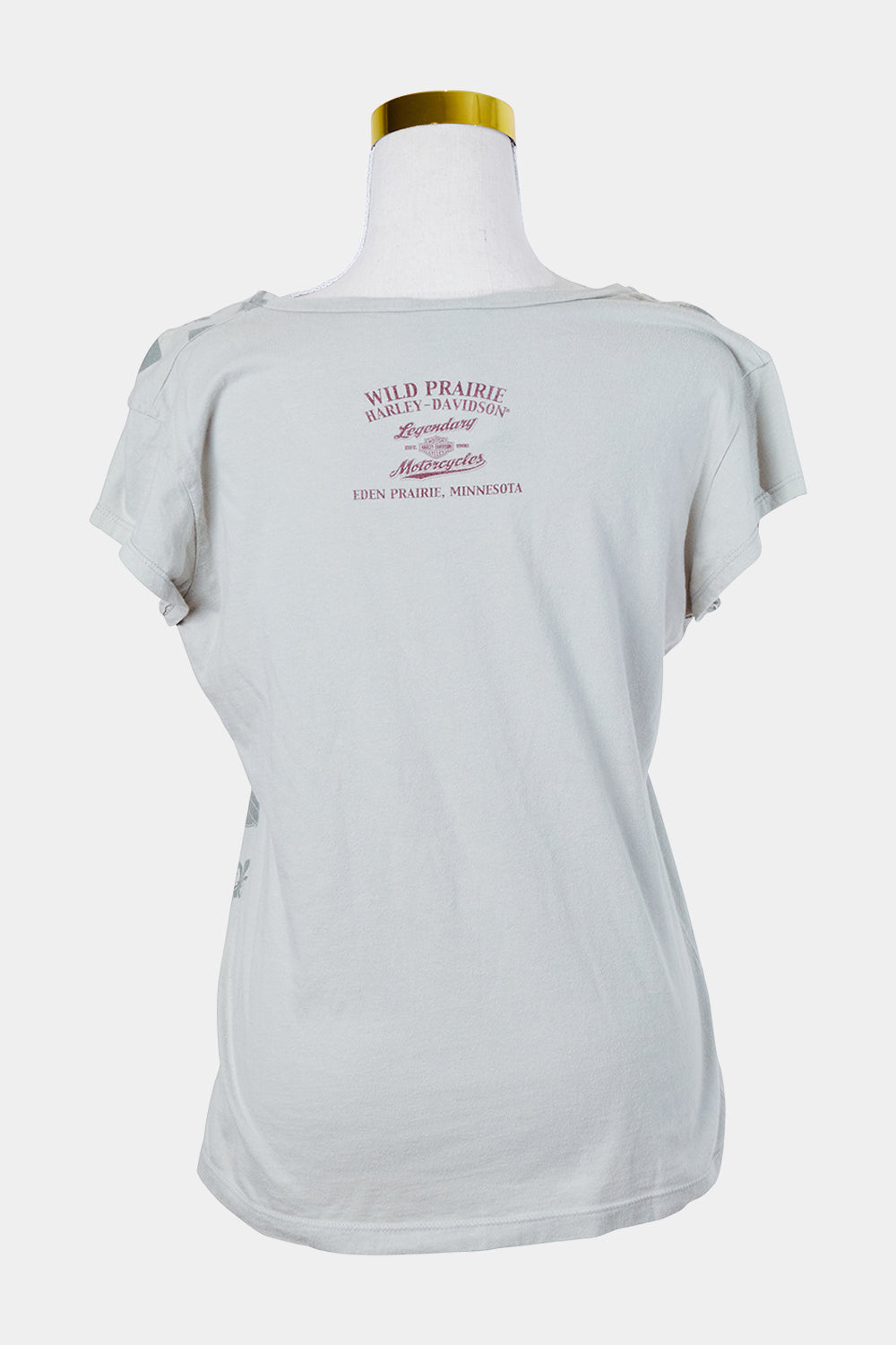 Harley Davidson Green Velvet Logo Print T Shirt