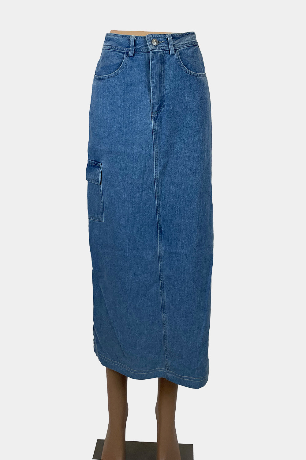 Princess Polly Denim Maxi Skirt