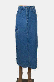 Princess Polly Denim Maxi Skirt