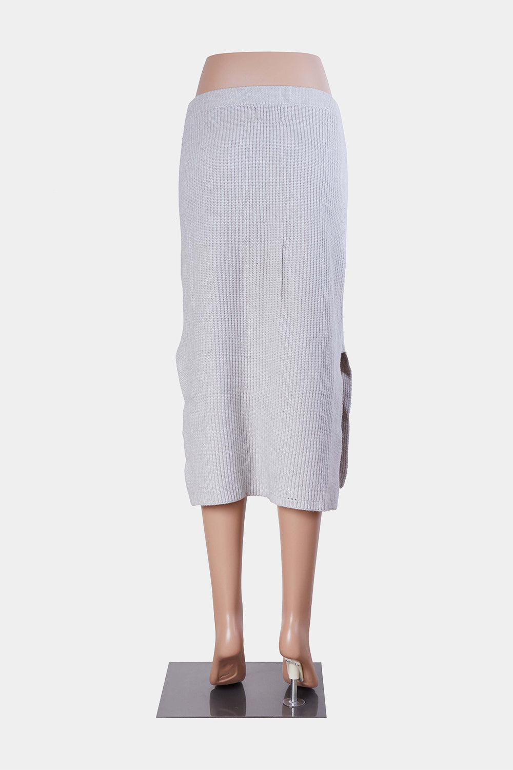 Princess Polly Grey Knitted Midi Skirt
