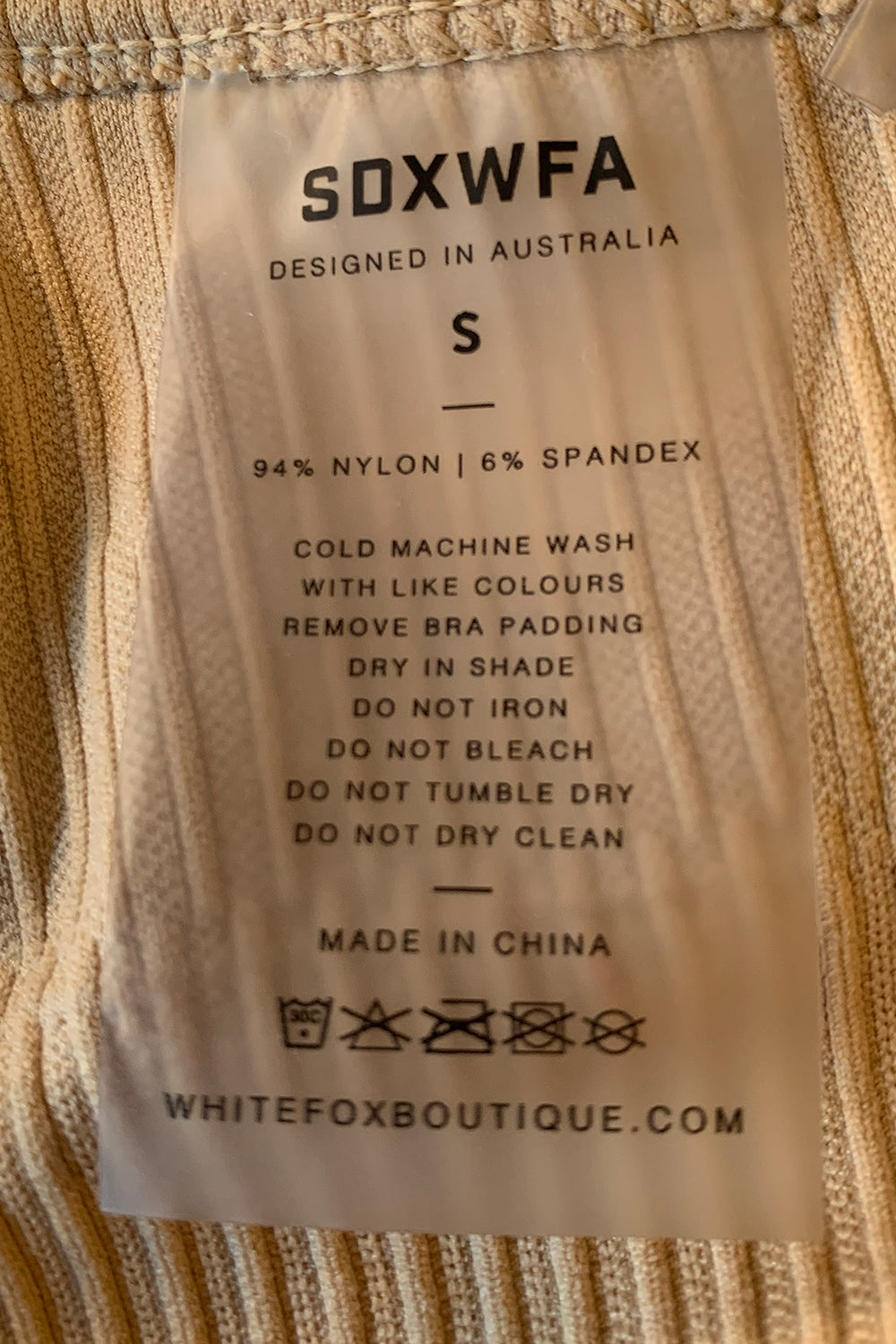 SOXWFA Beige Sports Bra