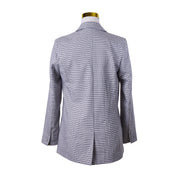 SUPRE Grey Plaid Long Blazer