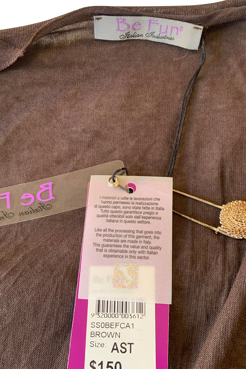 Be Fun Brown Cardigan Wrap