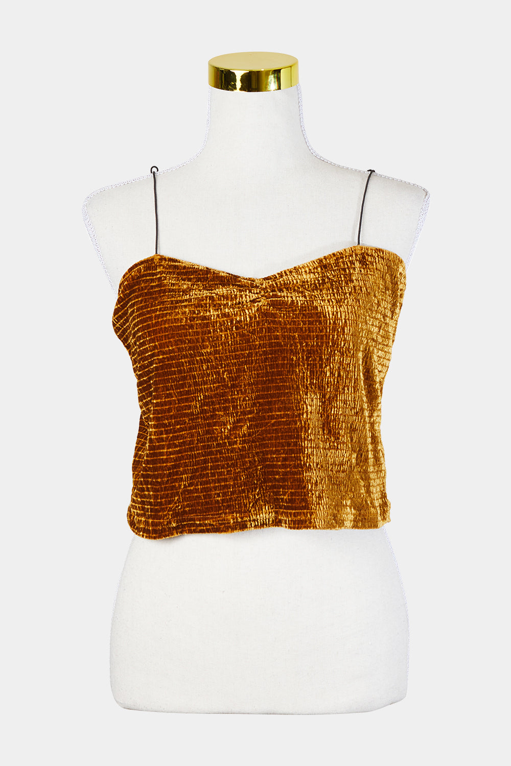 Urban Outfitters Amber Velvet Crop Top
