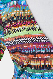 Nsc Studio Multi Short Sleeve Embellished Mini Dress