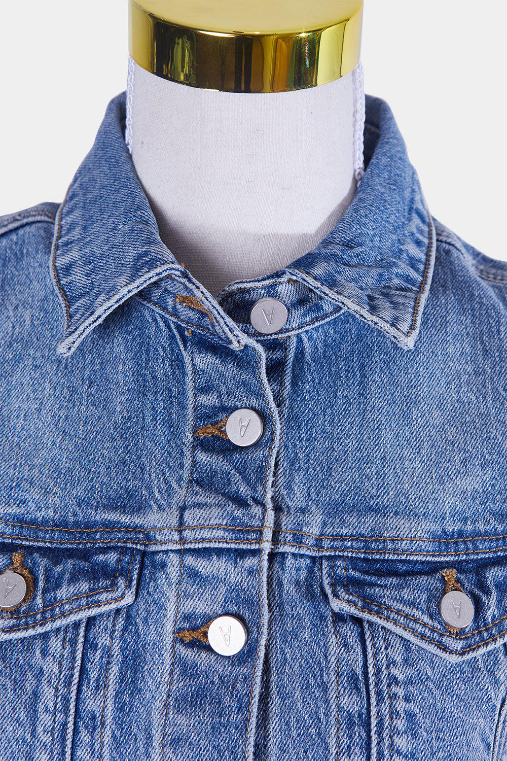 Abrand Jeans Blue Denim Button Down Dress