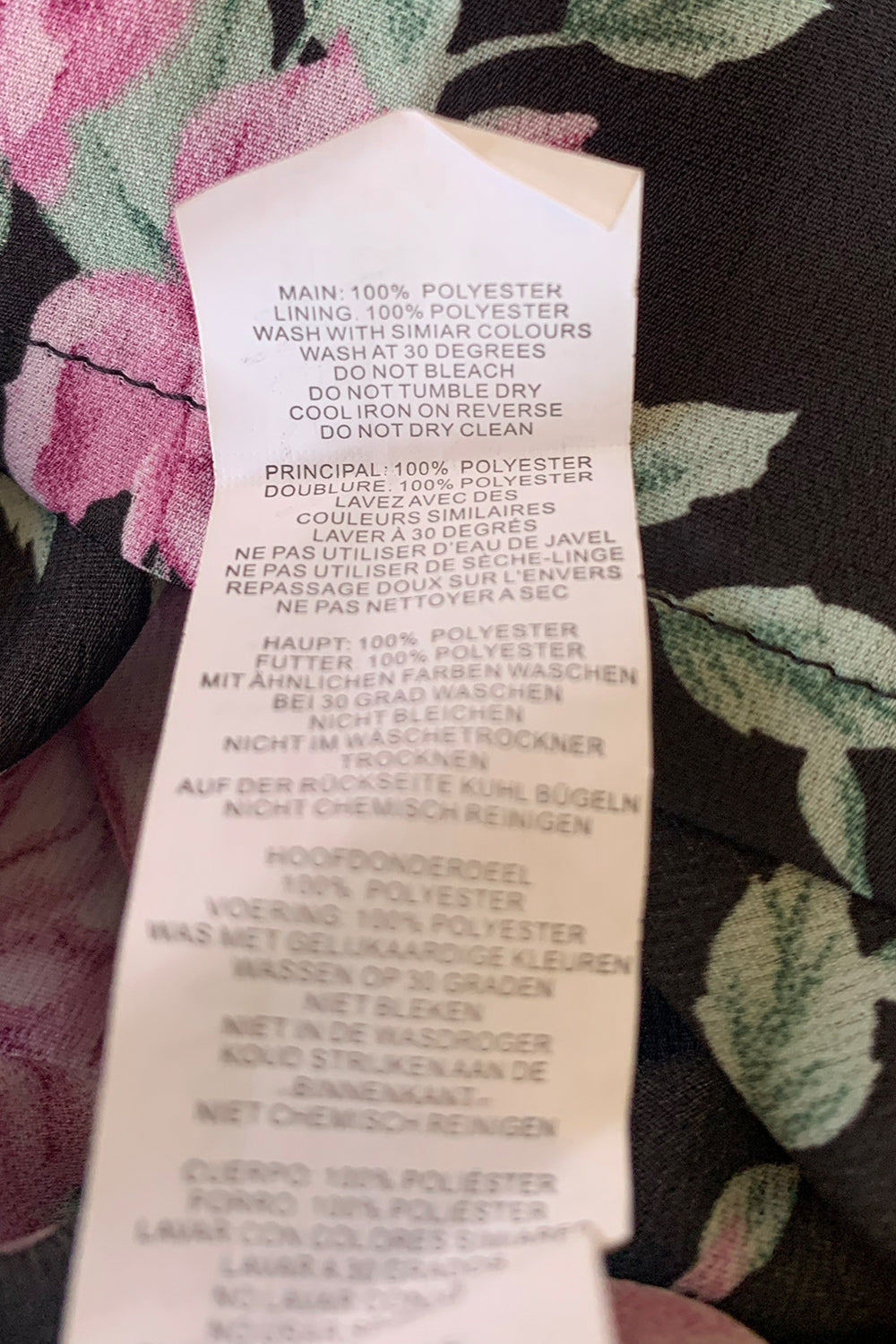 Nasty Gal Black Floral Romper