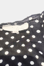 LUSH Black and White Polkadot Tank Top