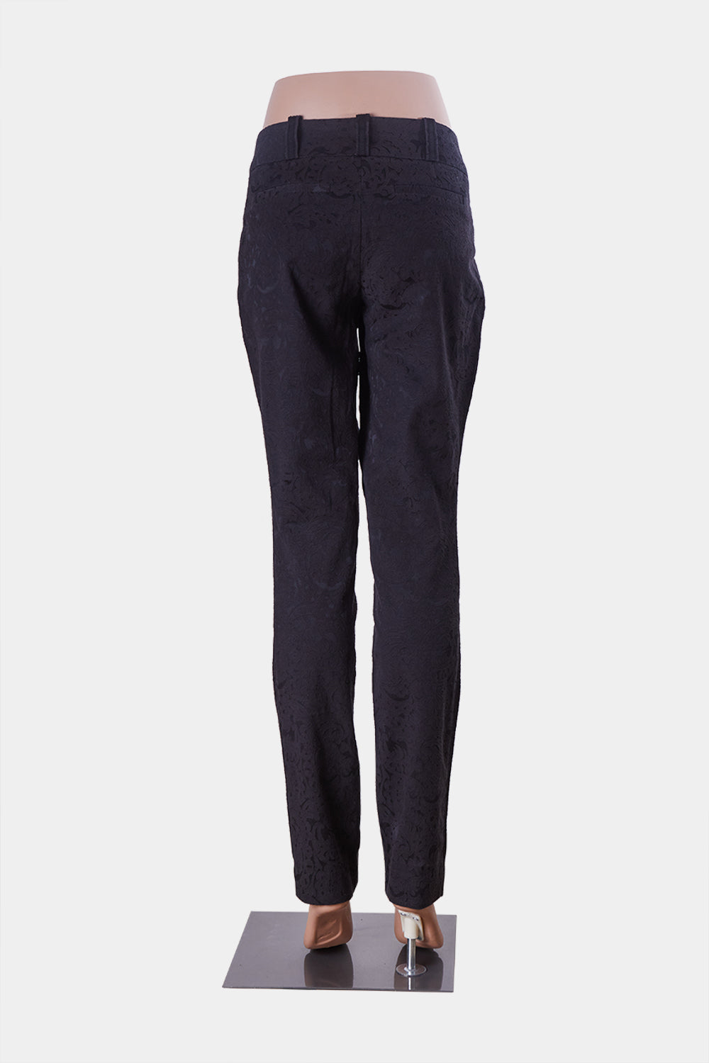 REVIEW Black Baroque Fabric Mid Rise Trousers