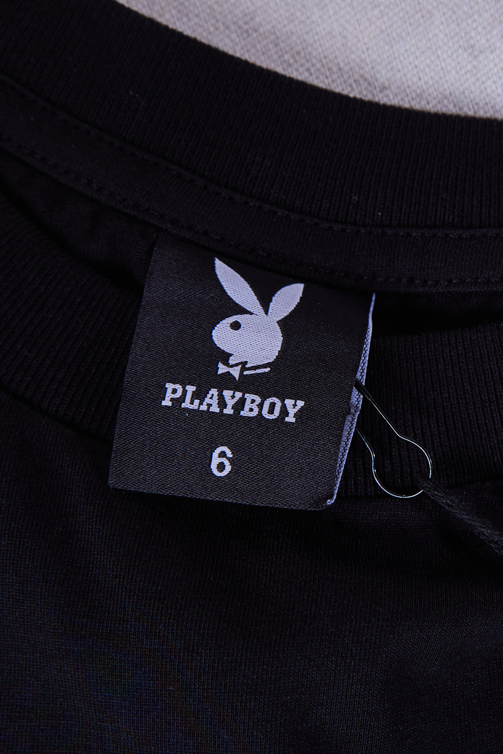 PLAYBOY Black Embroidered Logo T Shirt